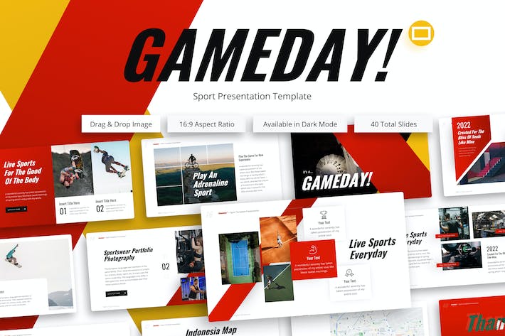 Gameday Sports Creative Google Slides Template