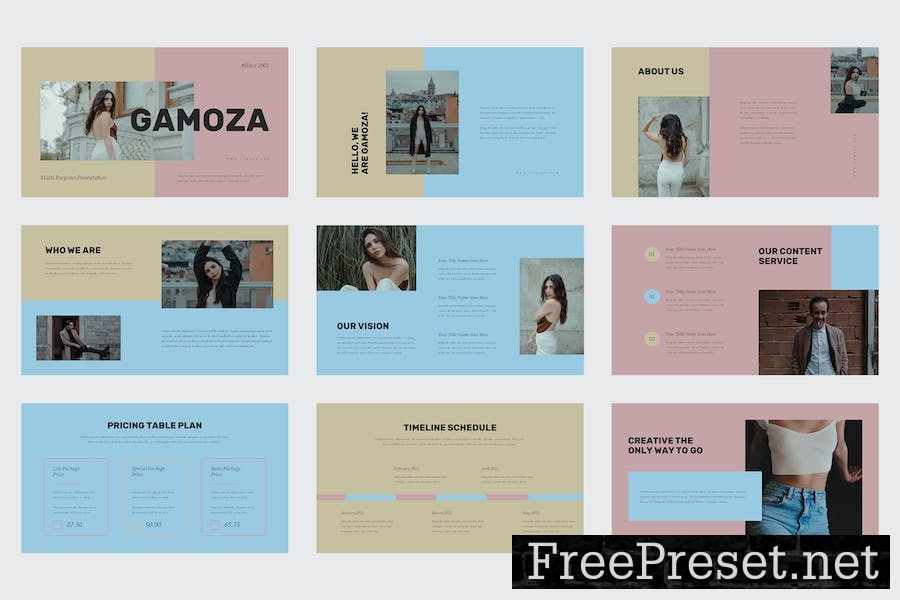 Gamoza - Multi Purposes Google Slides Template QDQM78D