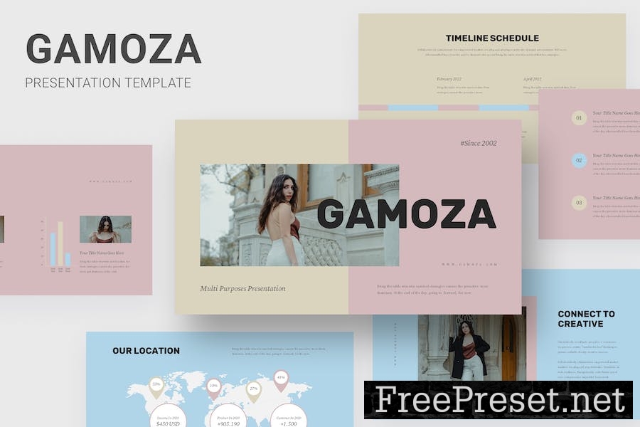 Gamoza - Multi Purposes Google Slides Template QDQM78D