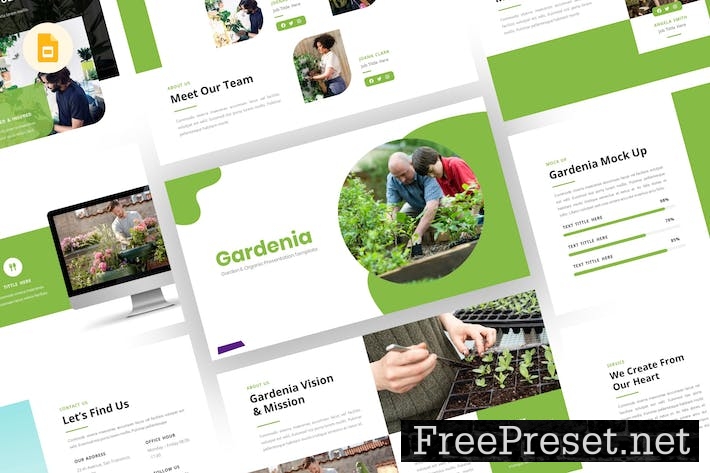 Gardenia - Gardening Google Slides Template DZ2FGUK