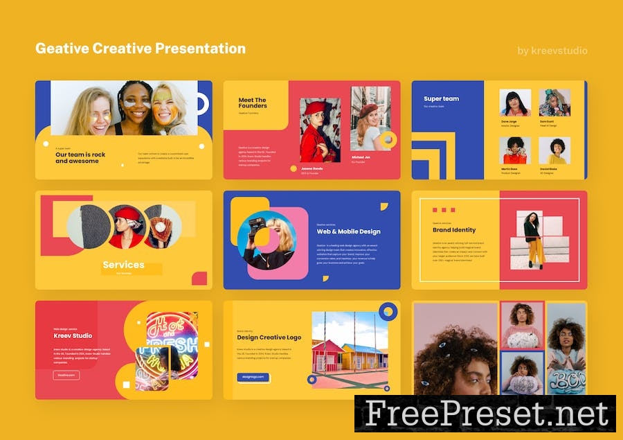 Geative - Creative PowerPoint Presentation V7PTLVU