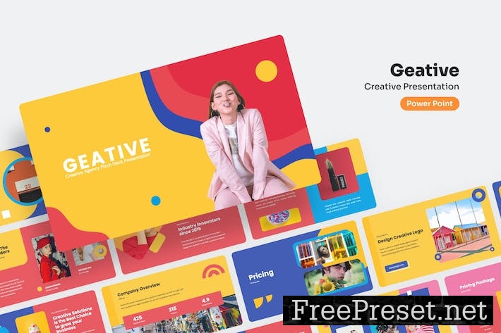 Geative - Creative PowerPoint Presentation V7PTLVU