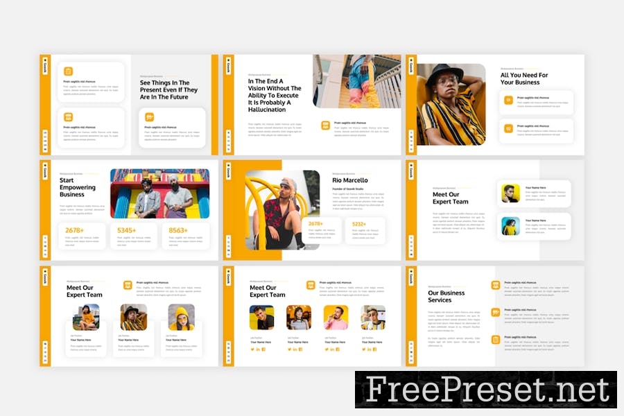 Geavik - Multipurpose Deck Google Slides Template WNQ6826