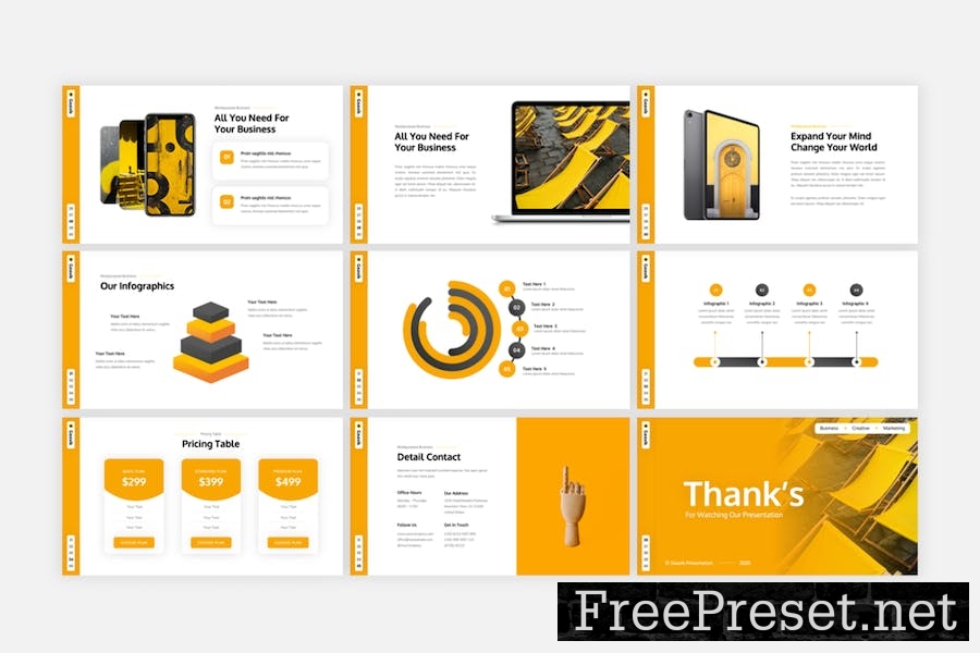 Geavik - Multipurpose Deck Google Slides Template WNQ6826