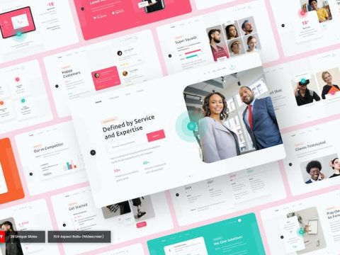 Gence - Business PowerPoint Template 65DLZJF