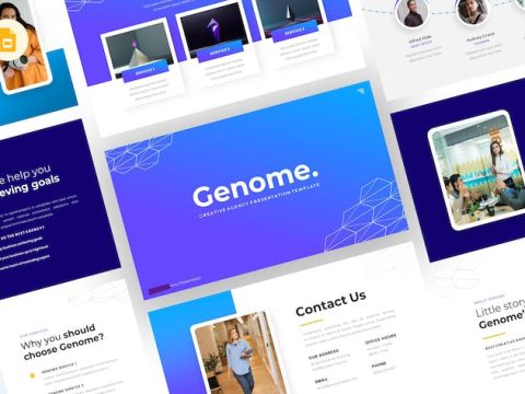 Genome - Creative Google Slides Template 62FV7PJ