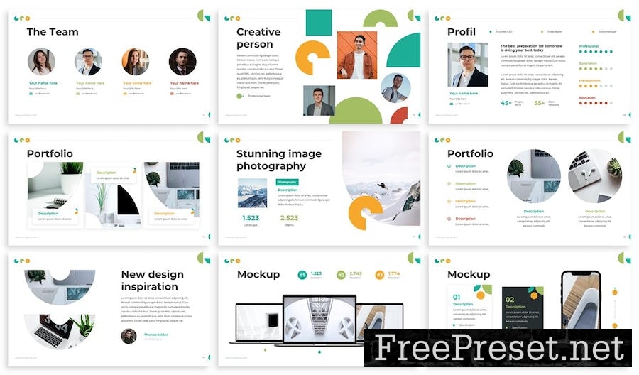 Geo - Creative Agency Google Slide Template Y9UPH8V