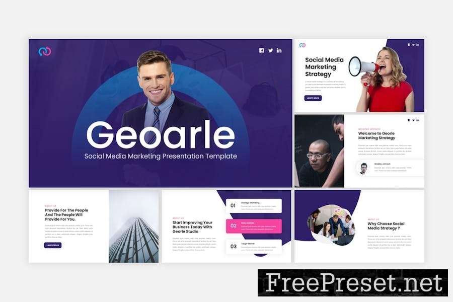 Geoarle - Marketing Google Slides Template 66U5LB2