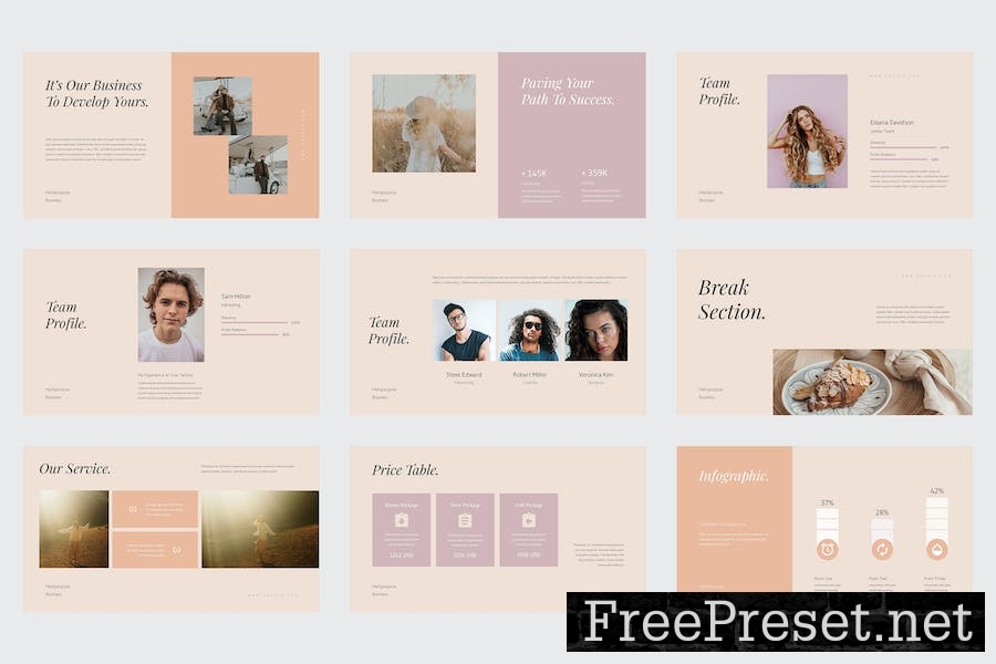 Geshia - Multi Purposes Google Slides Template 8BPDTVK