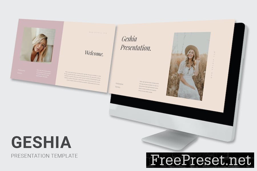 Geshia - Multi Purposes Google Slides Template 8BPDTVK