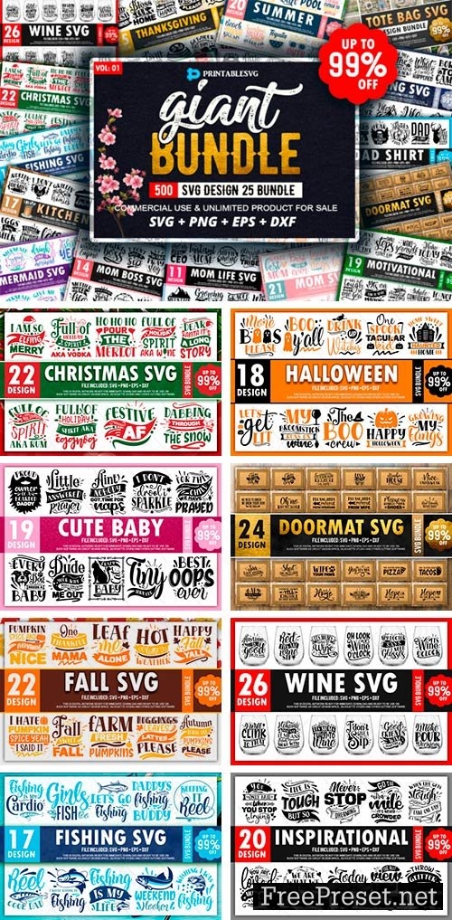 Giant 500 Design Bundle 4929554