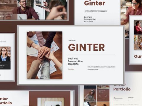 Ginter Business Presentation Google Slide Template RG4FA65