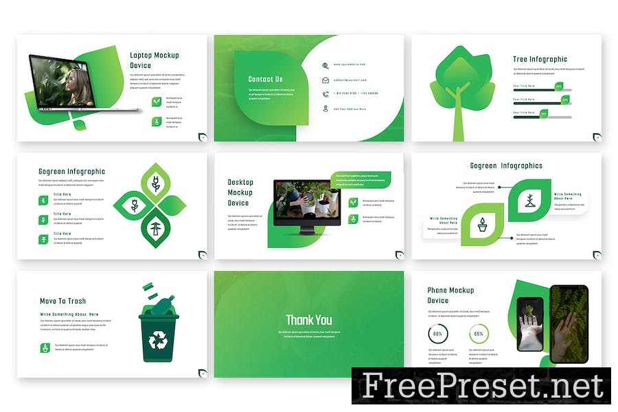 Go Green - Environment Google Slides Template 8ZR8EAB