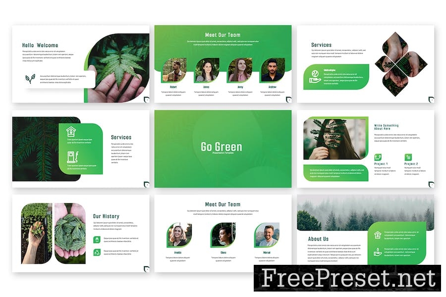 Go Green - Environment Google Slides Template 8ZR8EAB