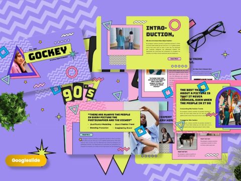 Gockey - 90s Trends Googleslide Template XVKKRLF