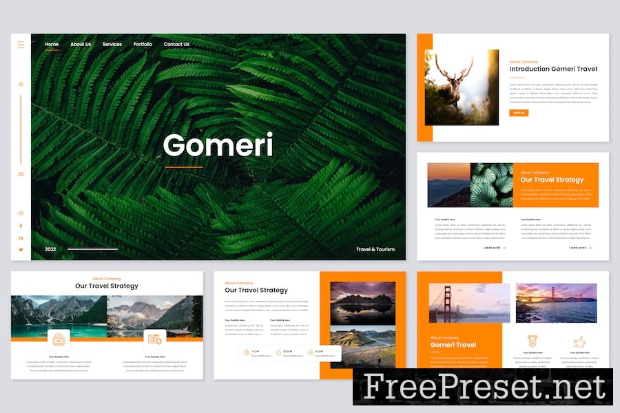 Gomeri - Travel Google Slides Template