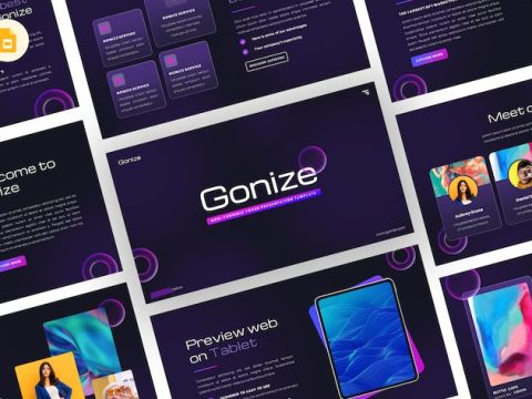 Gonize - NFT Google Slides Template FFTKDQL