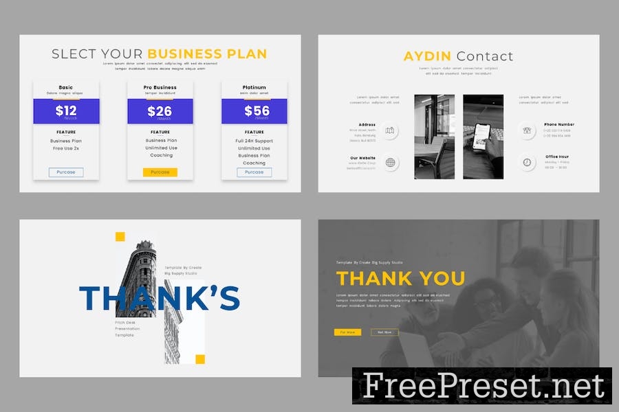 Google Slide Pitch Deck Presentation Template SG7GR96