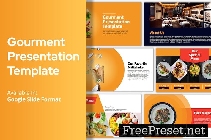 Gourment Presentation Template Y32CQJP