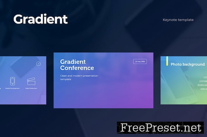 Gradient Keynote Template ZS52D7