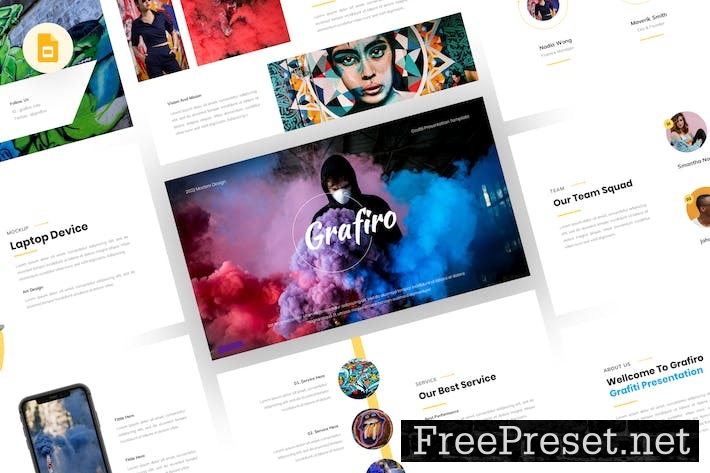 Grafiro - Grafiti Google Slides Template KTJF2BF