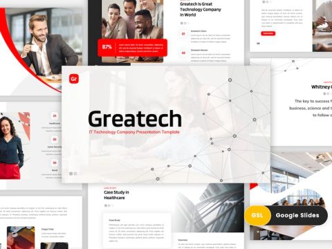 Greatech - IT & Technology Google Slides Template ZSK74Z7