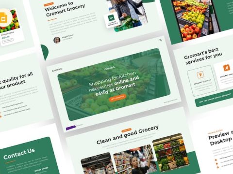 Gromart - Grocery Google Slides Template JL7YN5F