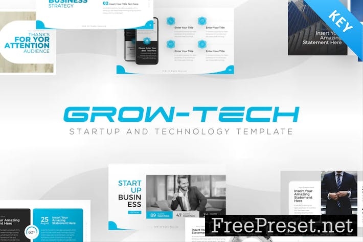 Grow-Tech Business Startup keynote Template KTHSERR