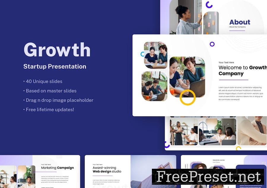 Growth - Startup Google Slides Presentation 4LXDQMN