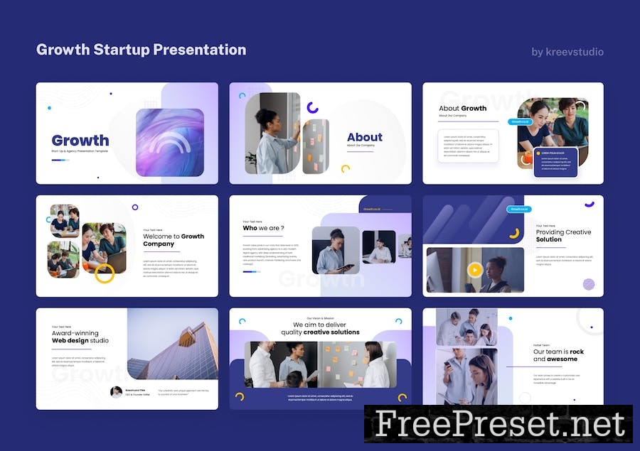 Growth - Startup Google Slides Presentation 4LXDQMN