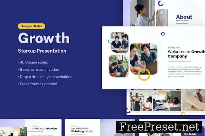 Growth - Startup Google Slides Presentation 4LXDQMN