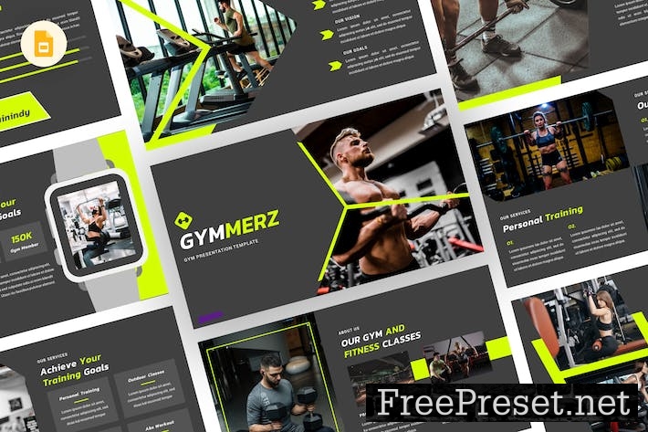 Gymmerz - Gym Google Slides Template J5SZ6BQ