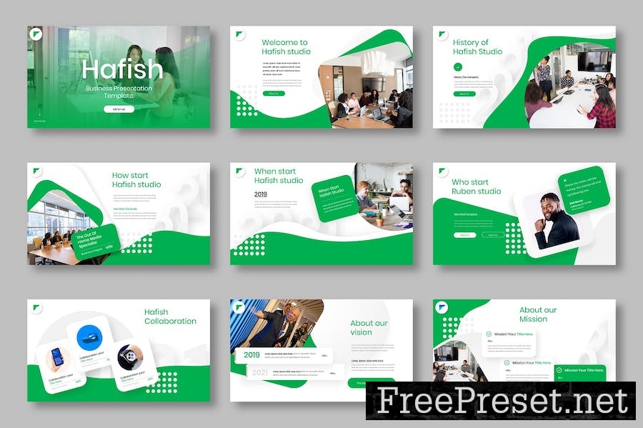 Hafish - Business Google Slide Template BG7Q3KG