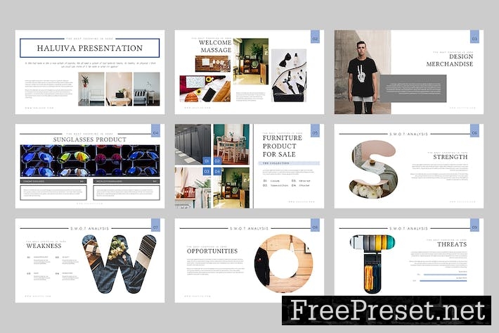 Haluiva : Pitch Deck Keynote Template 6ZVBBB