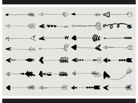 Hand Drawn Arrows Cliparts Ver. 5 4241227