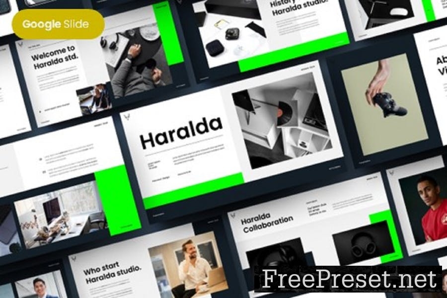 Haralda - Business Google Slide Template JLJBV3S