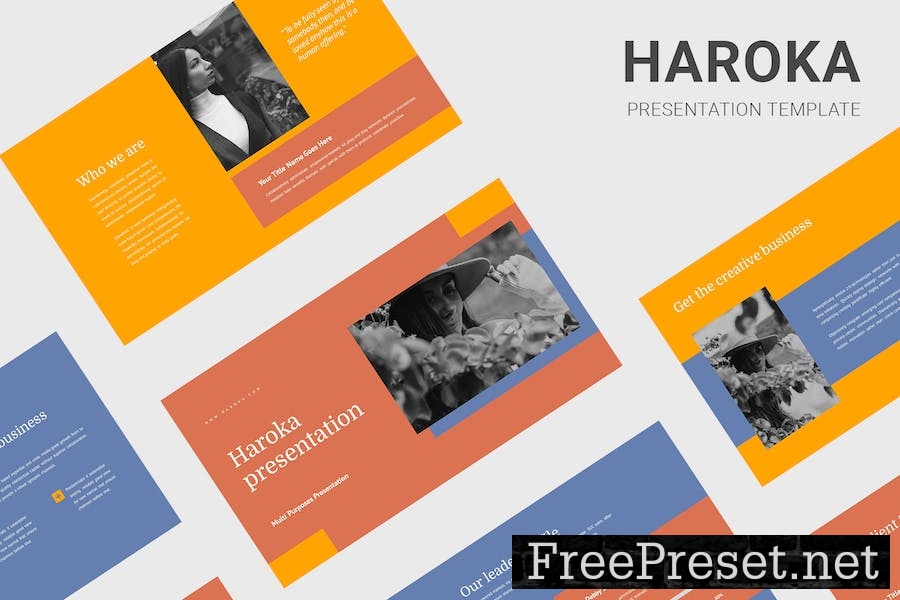 Haroka - Multi Purposes Google Slides Template DGEGW2M