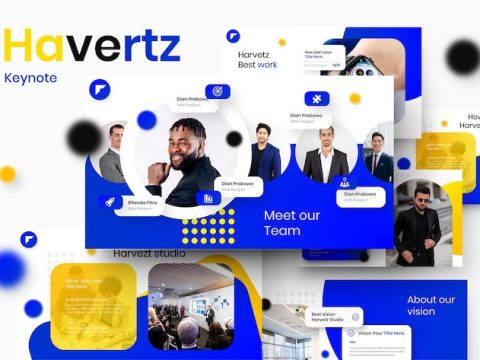 Harvetz – Business Keynote Template 4ZLEU9E