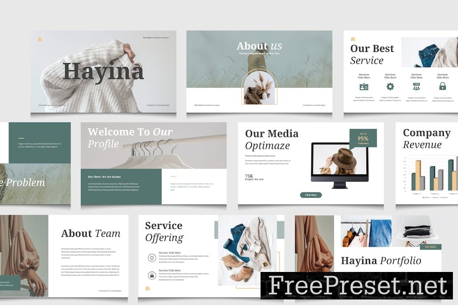 Hayina - Google Slide Pitch Deck Template EL4TYL9