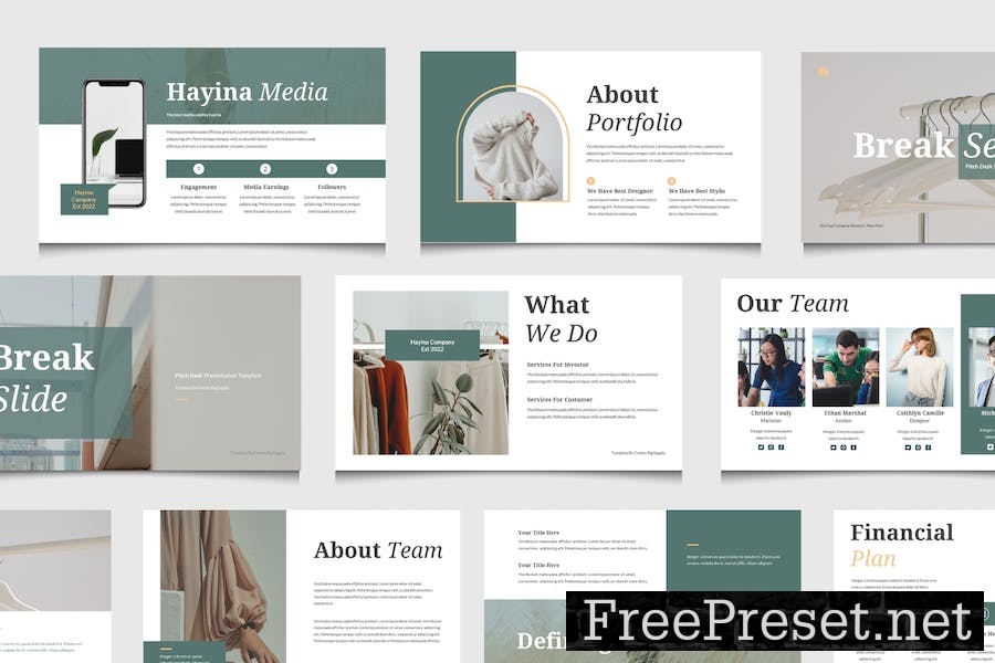 Hayina - Google Slide Pitch Deck Template EL4TYL9