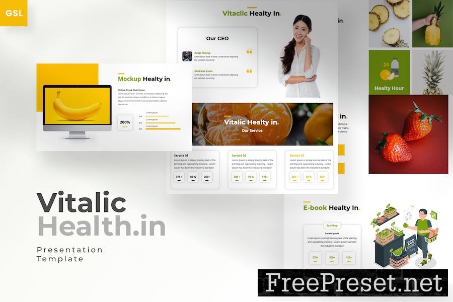 Health Template - Google Slides Template UXU2GVS