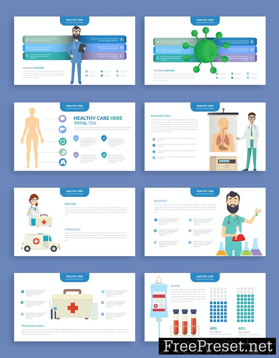 Healthy Infographics Google Slides QDHF2Y9