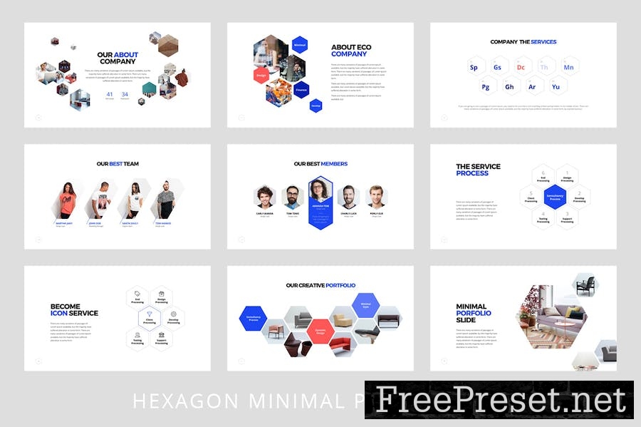 Hexagon - Keynote Template YAT728