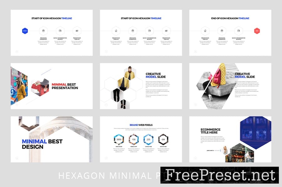 Hexagon - Keynote Template YAT728