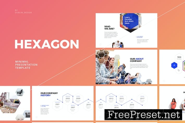 Hexagon - Keynote Template YAT728