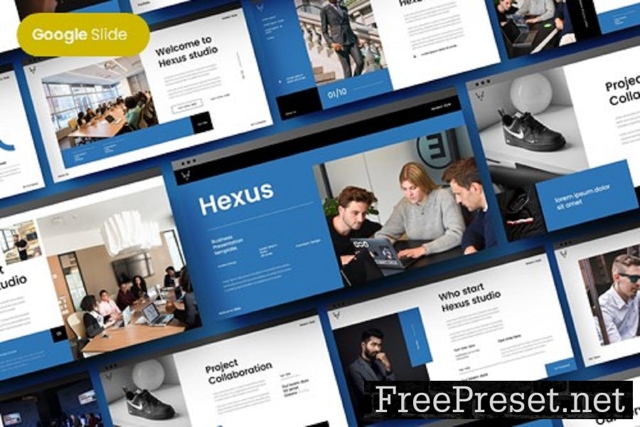 Hexus - Business Google Slide Template 9NW7KCS