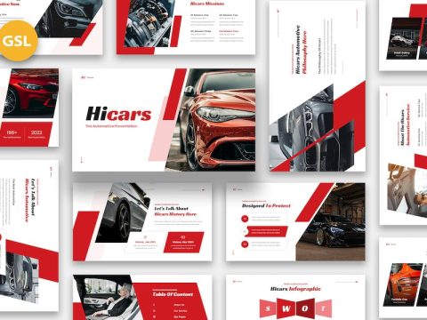 Hicars - Automotive Google Slides T465Q3L