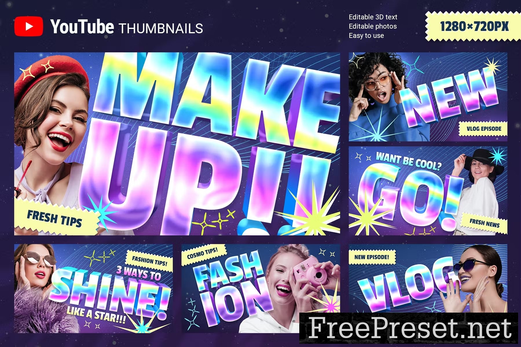 Holographic YouTube Thumbnails 7812946