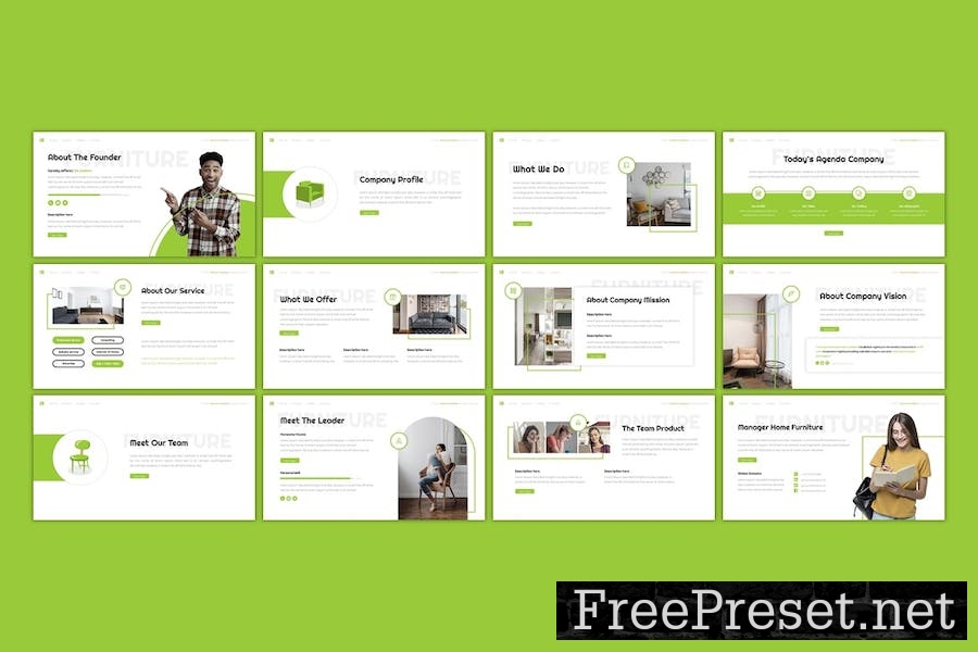 Home Furniture - Business Google Slides Template V5MVU4K