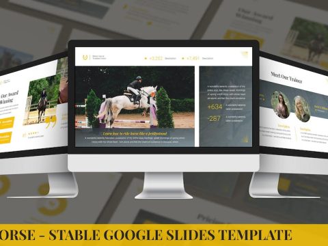 Horse - Stable Google Slides Template 77RF6PJ